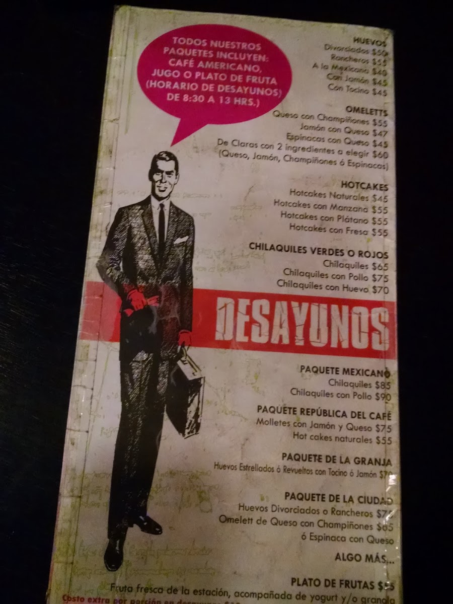 Republica Del Cafe Menu - Image 3